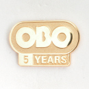 - Die-Struck (Gold on Gold) Lapel Pin 43 -
